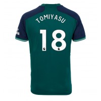 Dres Arsenal Takehiro Tomiyasu #18 Rezervni 2023-24 Kratak Rukav